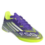 adidas F50 Leag In J Lace Up Road Junior Indoor Football Boots – Purple Rush - Image 3