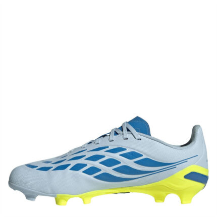 adidas Predator Junior Firm Ground Football Boots – Blue/Yellow – view 2