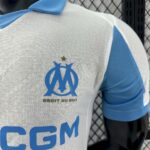 Mens Olympique Marseille 2025/26 Home Jersey Player Version 4
