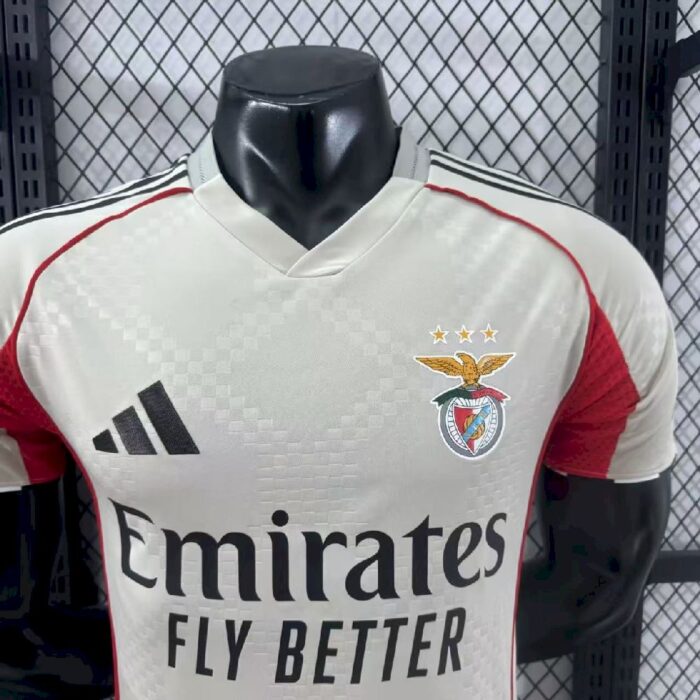 Mens Benfica 2025/26 Away Jersey Player Version 4