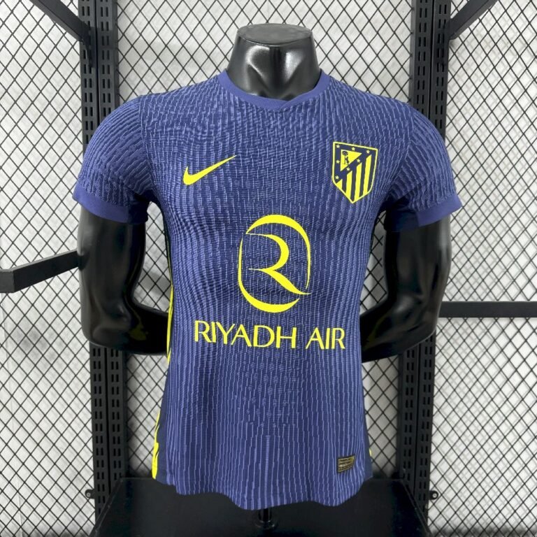 Mens Atletico Madrid 2025/26 Away Jersey Player Version