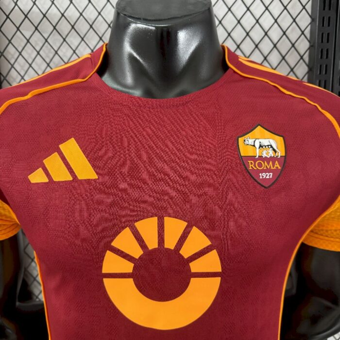 Mens AS Roma 2025/26 Home Jersey Player Version 3