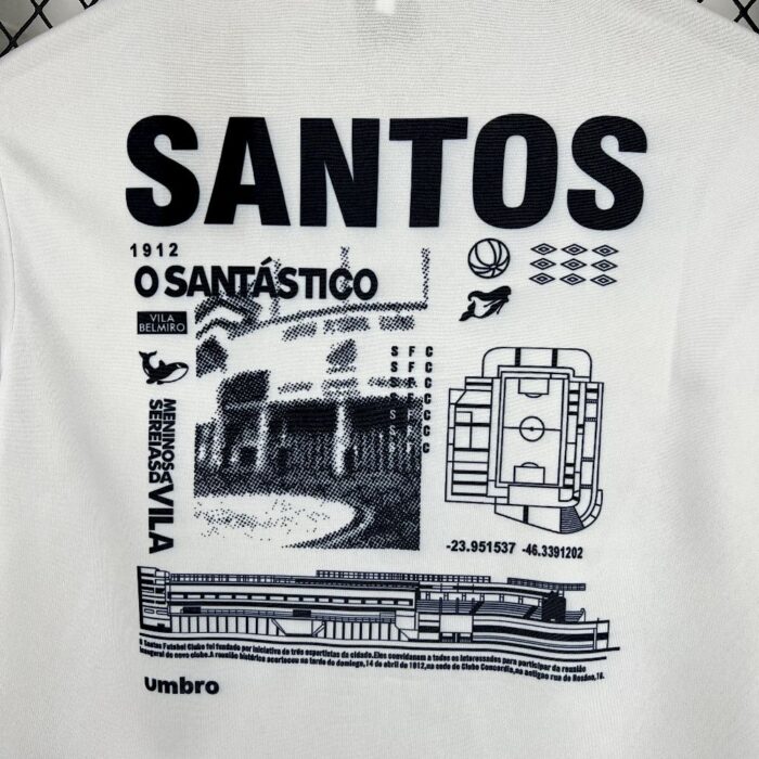 Mens Santos 2025/26 Concentração Umbro Masculina Jersey 2