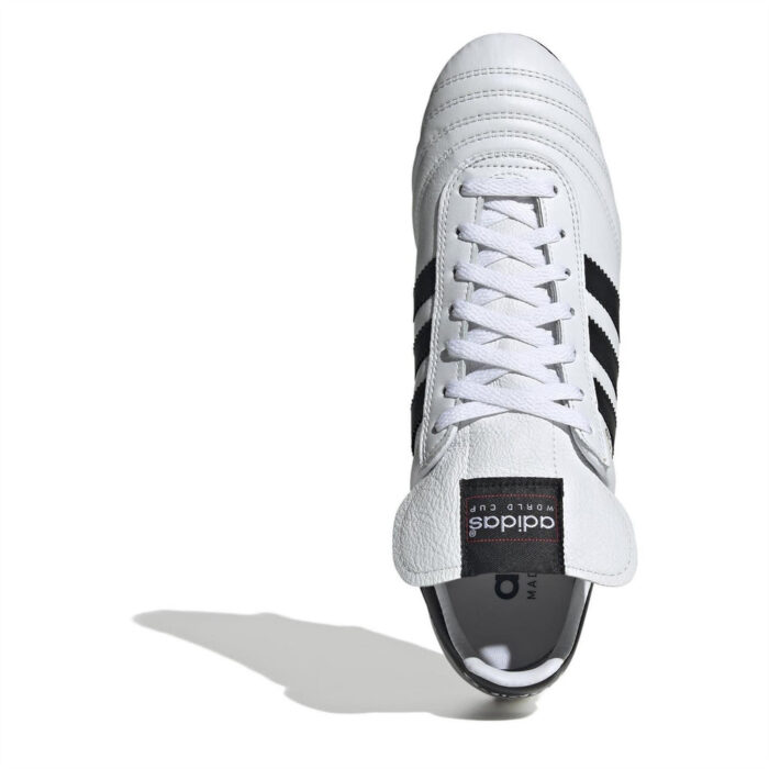 adidas World Cup Soft Ground Football Boots – White/Black – view 5