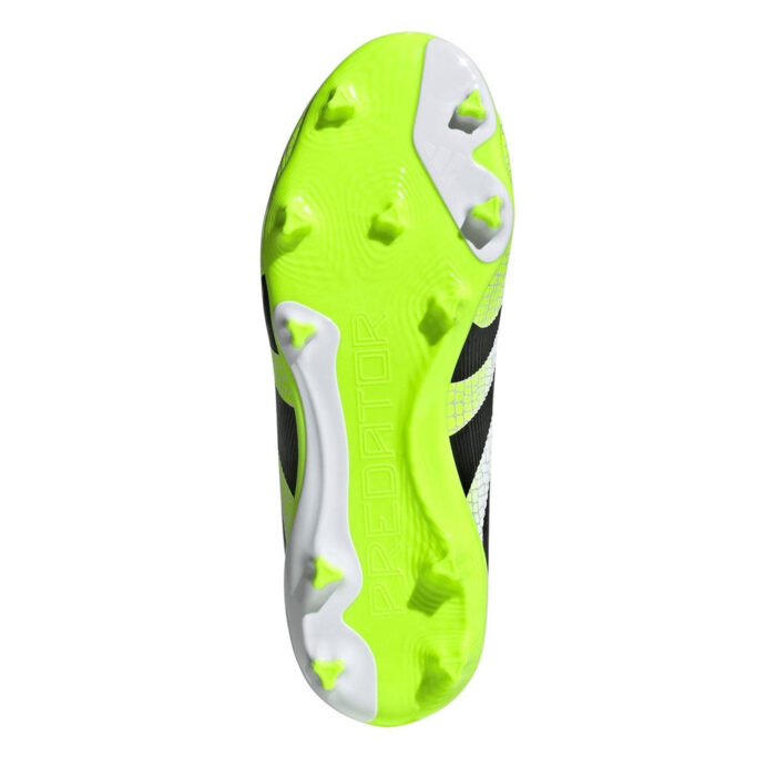 adidas Predator 3 Junior Firm Ground Football Boots – White/Blk/Lemon – view 6