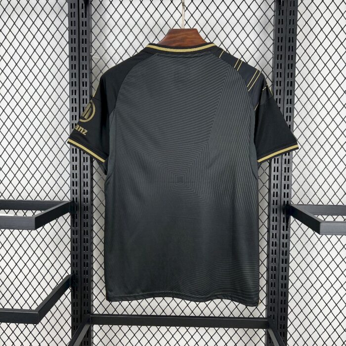 Mens Bayern Munich 2025/26 Black Gold Jersey 1