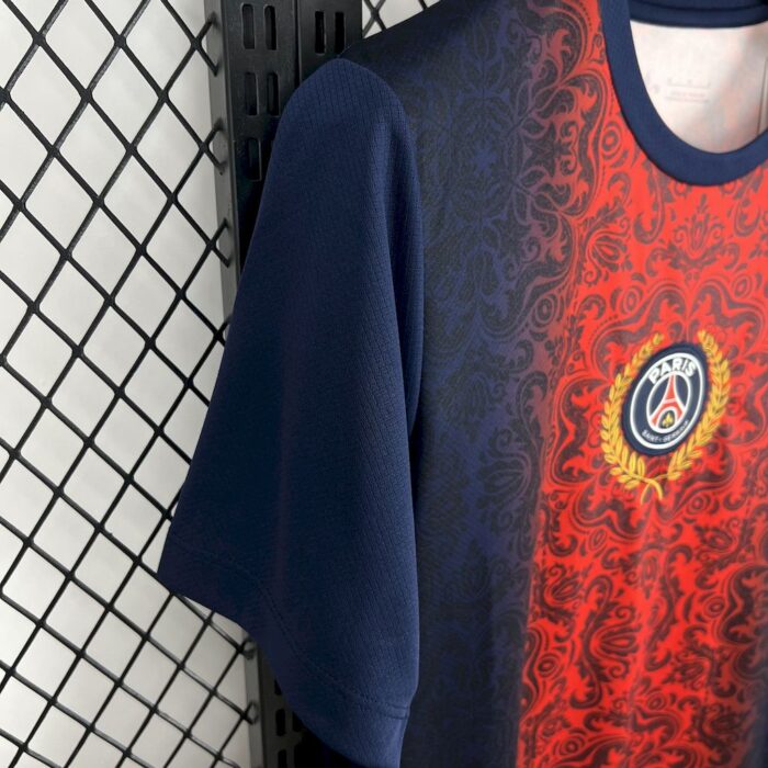 Mens Paris Saint-Germain 2025/26 Red and blue Jersey 3