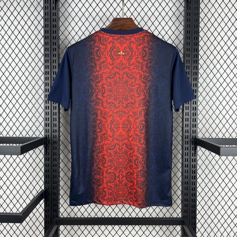 Mens Paris Saint-Germain 2025/26 Red and blue Jersey 1