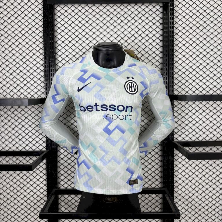 Mens Inter Milan 2025/26 Away Long Sleeve Jersey Player Version