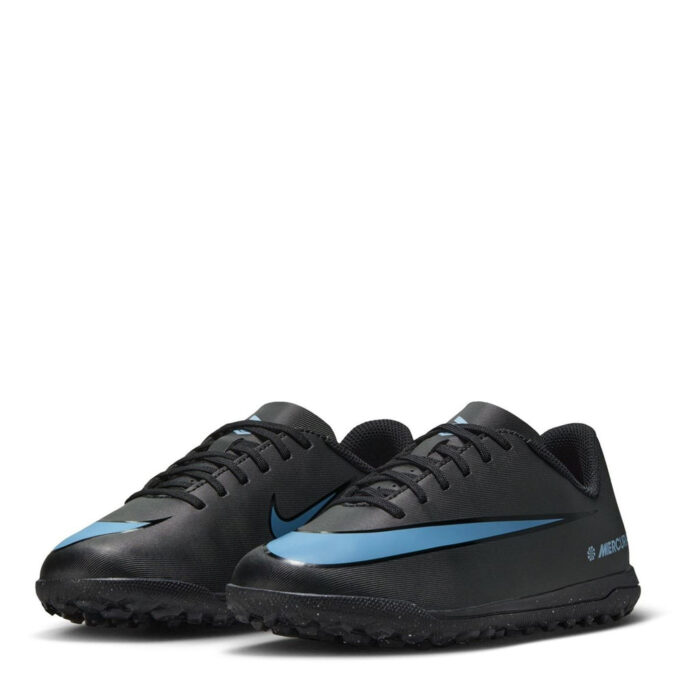 Nike Mercurial Vapor 16 Junior Turf Football Boots – Black/Blue – view 4