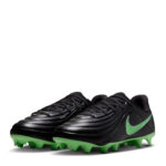 Nike Tiempo Junior Firm Ground Football Boots – Black/Green – view 4