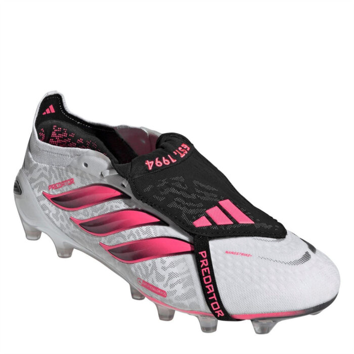 adidas Predator Artificial Ground Football Boots – White/Coral – view 4