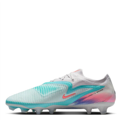 Nike Phantom 6 Low Firm Ground Football Boots – Green/Orange – view 2