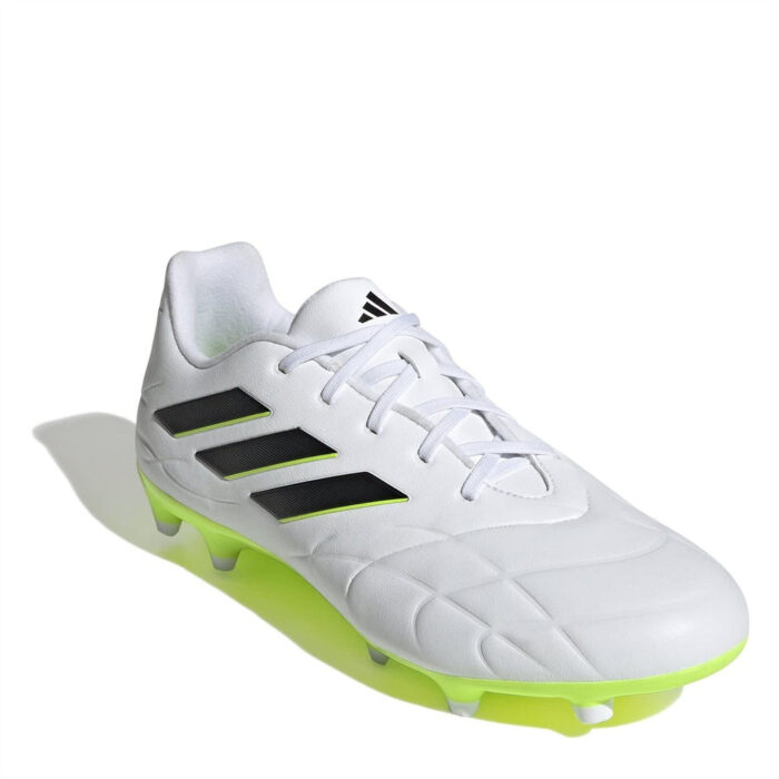 adidas Copa Pure.3 Firm Ground Football Boots – Wht/Blk/Lemon – view 3