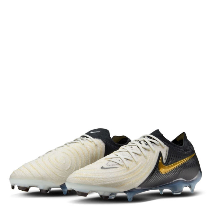 Nike Phantom Gx Ii Firm Ground Football Boots – White/Blk/Gold - Image 4