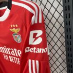 Mens Benfica 2025/26 Home Long Sleeve Jersey 3