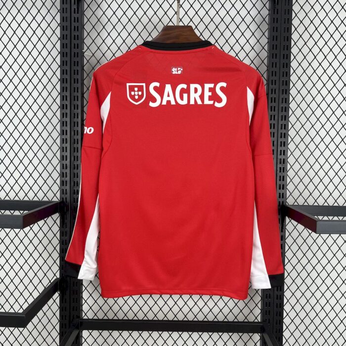 Mens Benfica 2025/26 Home Long Sleeve Jersey 1