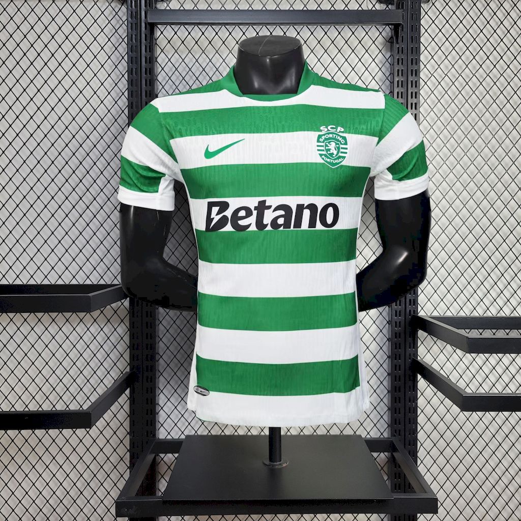 Player-Sporting-Lisbon-Home-20252026-New-Season-Football-Jersey-Sports-Shirt.jpg Mens Sporting CP 2025/26 Home Jersey Player Version