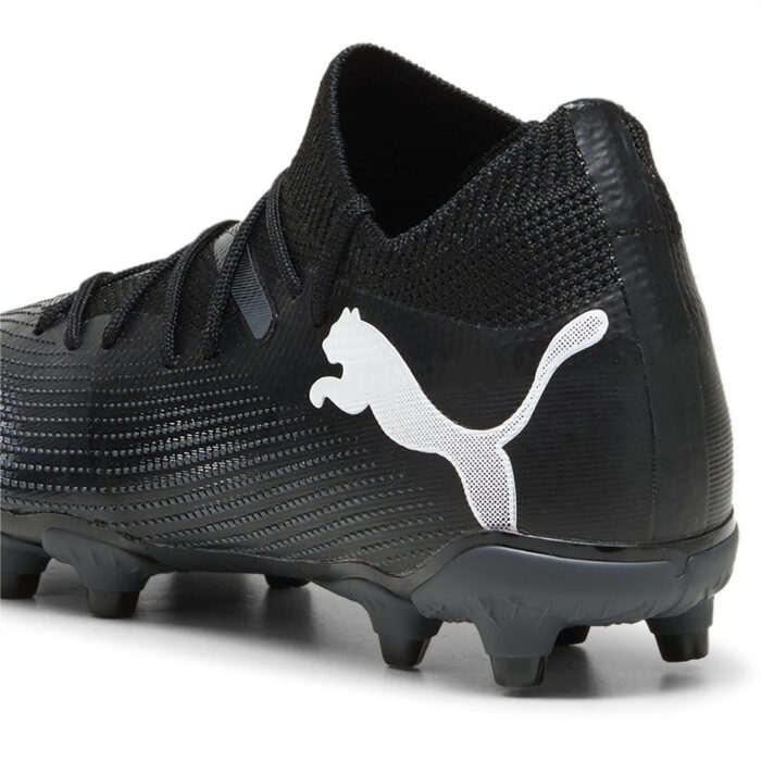 Puma Future 7 Junior Firm Ground Football Boots – Black/White - Image 5