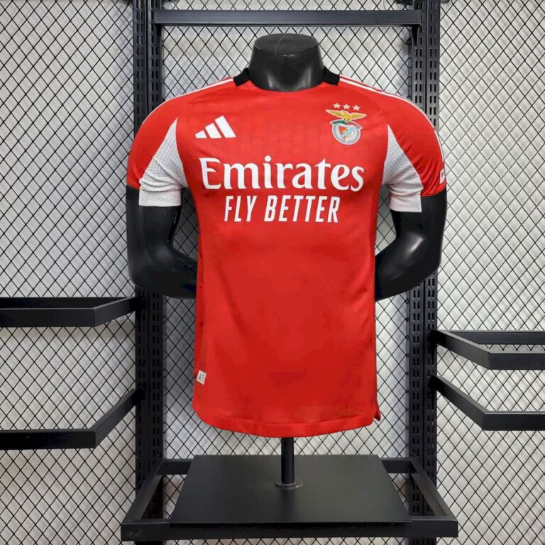 Mens Benfica 2025/26 Home Jersey Player Version