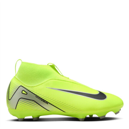 Nike Zoom Mercurial Superfly 10 Junior Firm Ground Football Boots – Volt/Black