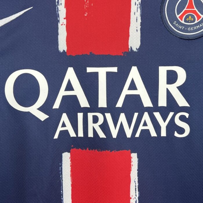 Mens Paris Saint-Germain 2024/25 Home Jersey (with stars) 5