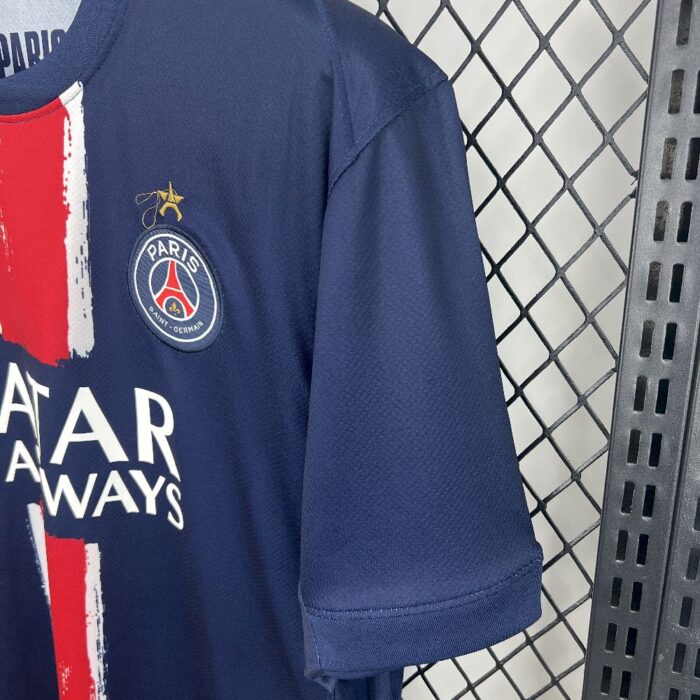 Mens Paris Saint-Germain 2024/25 Home Jersey (with stars) 3