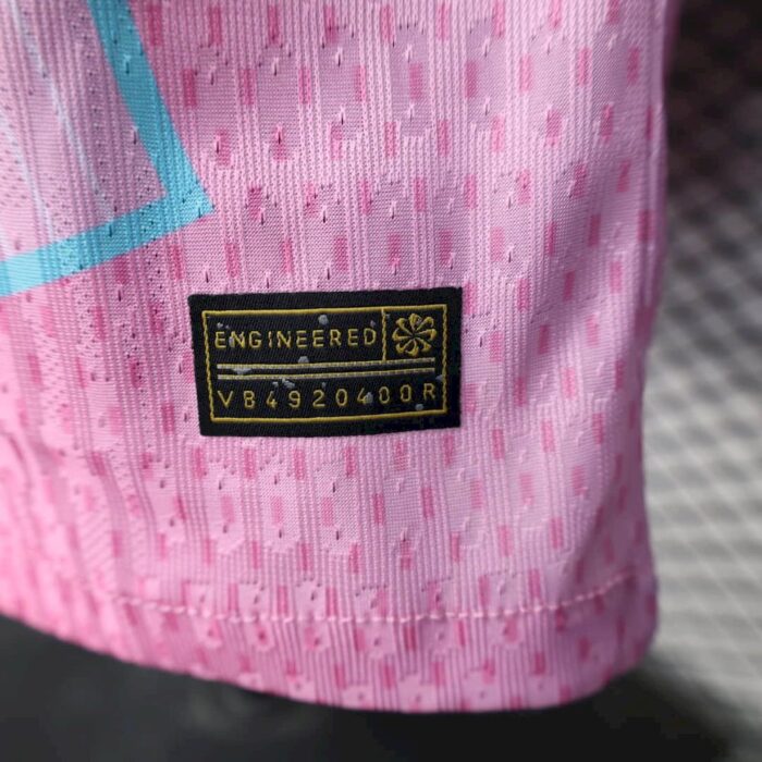 Mens Barcelona 2025/26 Pink Jersey Player Version 5