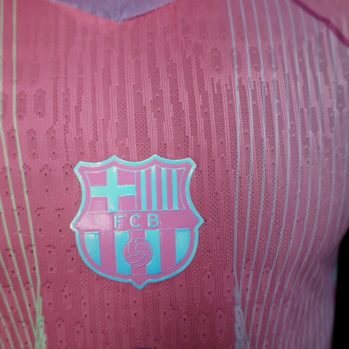 Mens Barcelona 2025/26 Pink Jersey Player Version 2