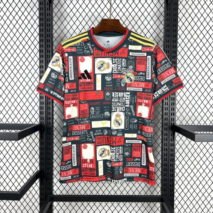 Mens Real Madrid 2025/26 Doodle board Jersey 2