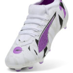 Puma Ultra 5 Junior Firm Ground Football Boots – White/Purple - Image 6