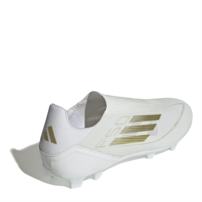 adidas F50 Firm Ground Football Boots – White/Gold/Wht – view 4