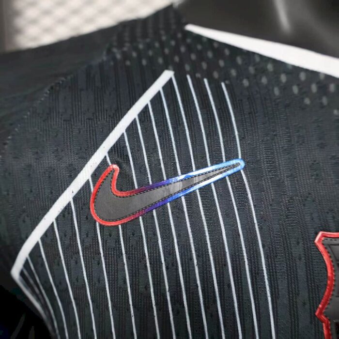 Mens Barcelona 2025/26 Black Jersey Player Version 7