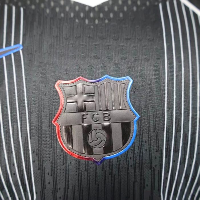 Mens Barcelona 2025/26 Black Jersey Player Version 4