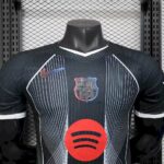 Mens Barcelona 2025/26 Black Jersey Player Version 2