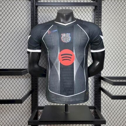 Mens Barcelona 2025/26 Black Jersey Player Version