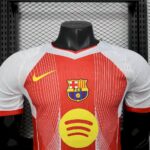 Mens Barcelona 2025/26 Orange Jersey Player Version 2