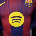 Mens Barcelona 2025/26 Home Long Sleeve Jersey Player Version 11
