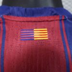 Mens Barcelona 2025/26 Home Long Sleeve Jersey Player Version 5