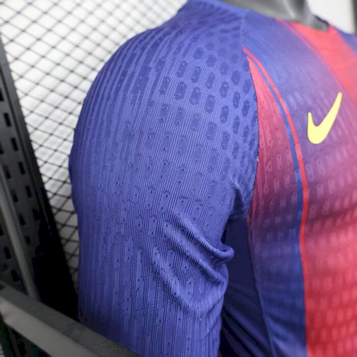 Mens Barcelona 2025/26 Home Long Sleeve Jersey Player Version 2
