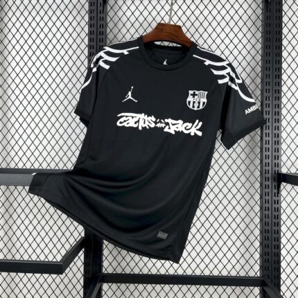 Mens Barcelona 2024/25 Travis Scott Edition Black Jersey