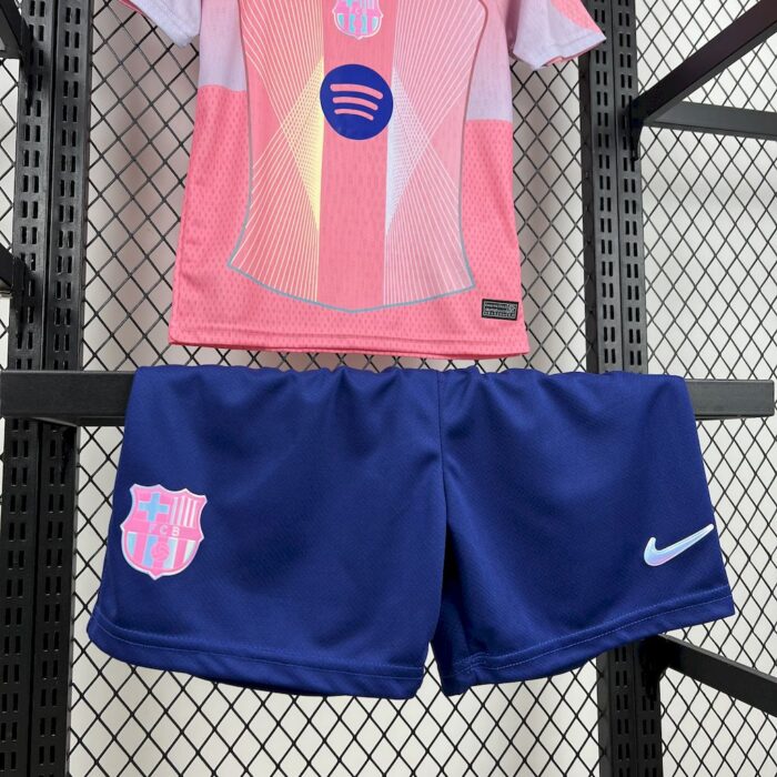 Kids Barcelona 2025/26 pink Kit 2