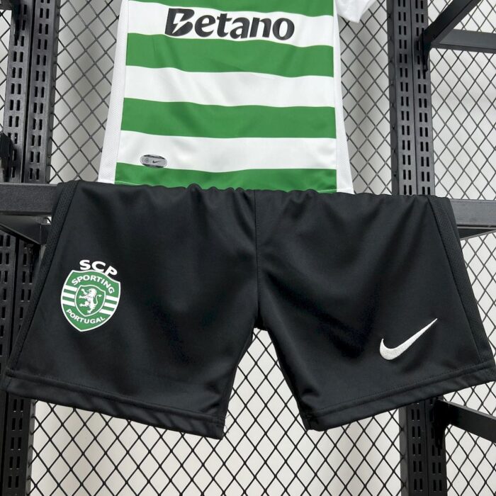 Kids Sporting CP 2025/26 Home Kit 5