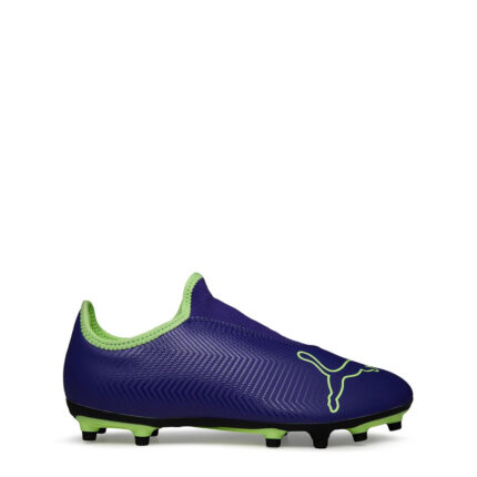 Puma Finesse Junior Firm Ground Football Boots – Purple/Green