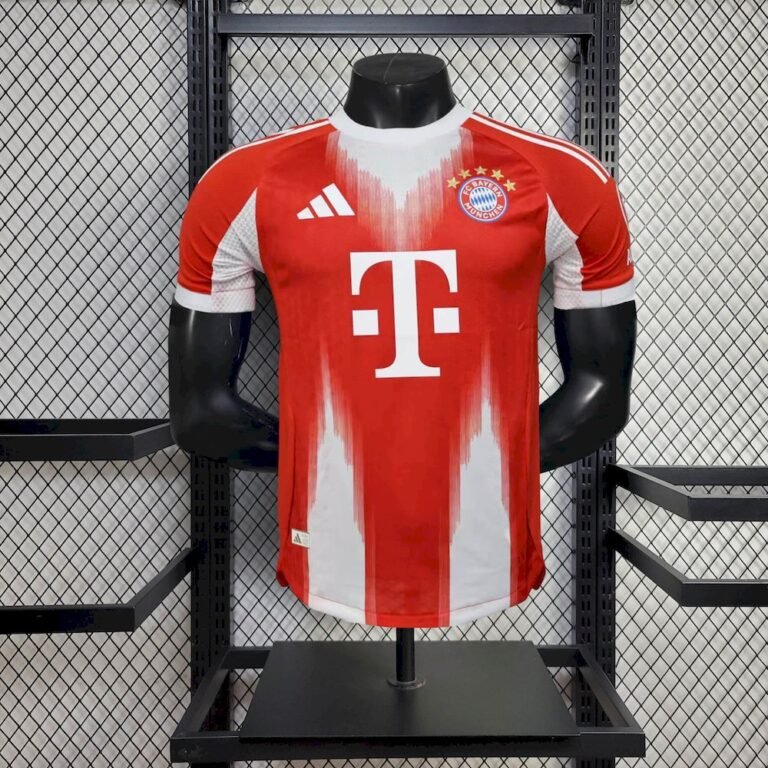 Mens Bayern Munich 2025/26 Home Jersey Player Version