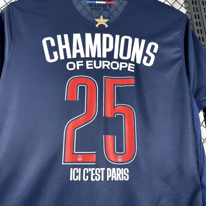 Mens Paris Saint-Germain 2024/25 Home Champions League Winner Jersey 1