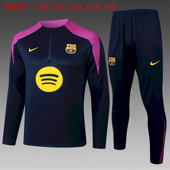 Kids Barcelona 2025/26 Half-Zip Sweater+Pant 815 8