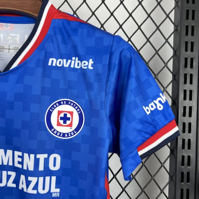 Kids Cruz Azul 2025/26 Home Kit 4