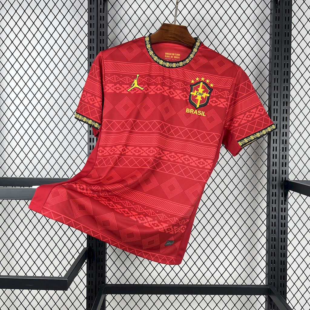 2025053009103811.jpg Mens Brazil 2025/26 Jordan Red Jersey