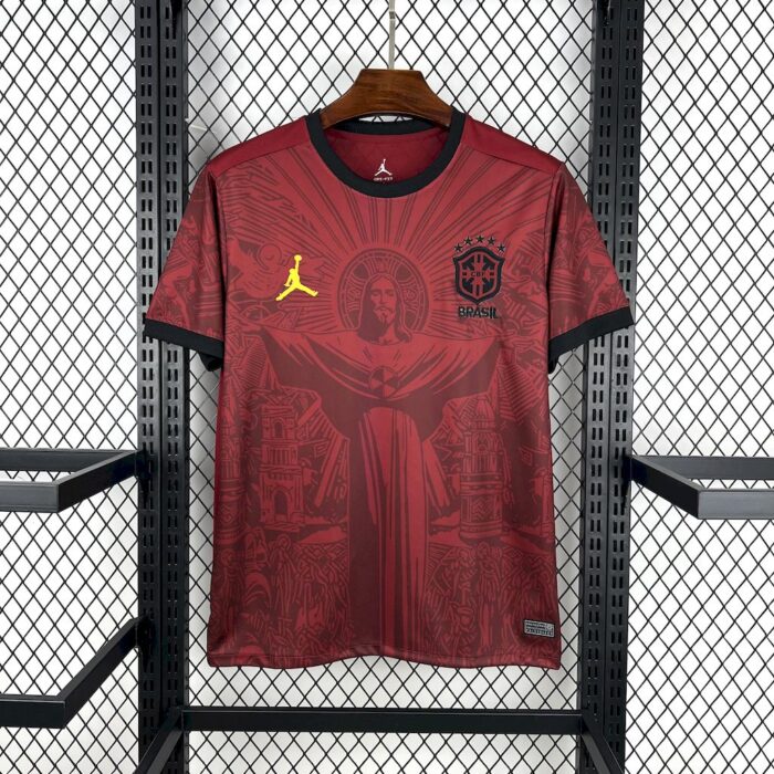 Mens Brazil 2025/26 Jordan Maroon Jersey 2